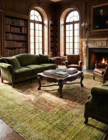 9' 3 x 12' Vintage Royal Wool Rug