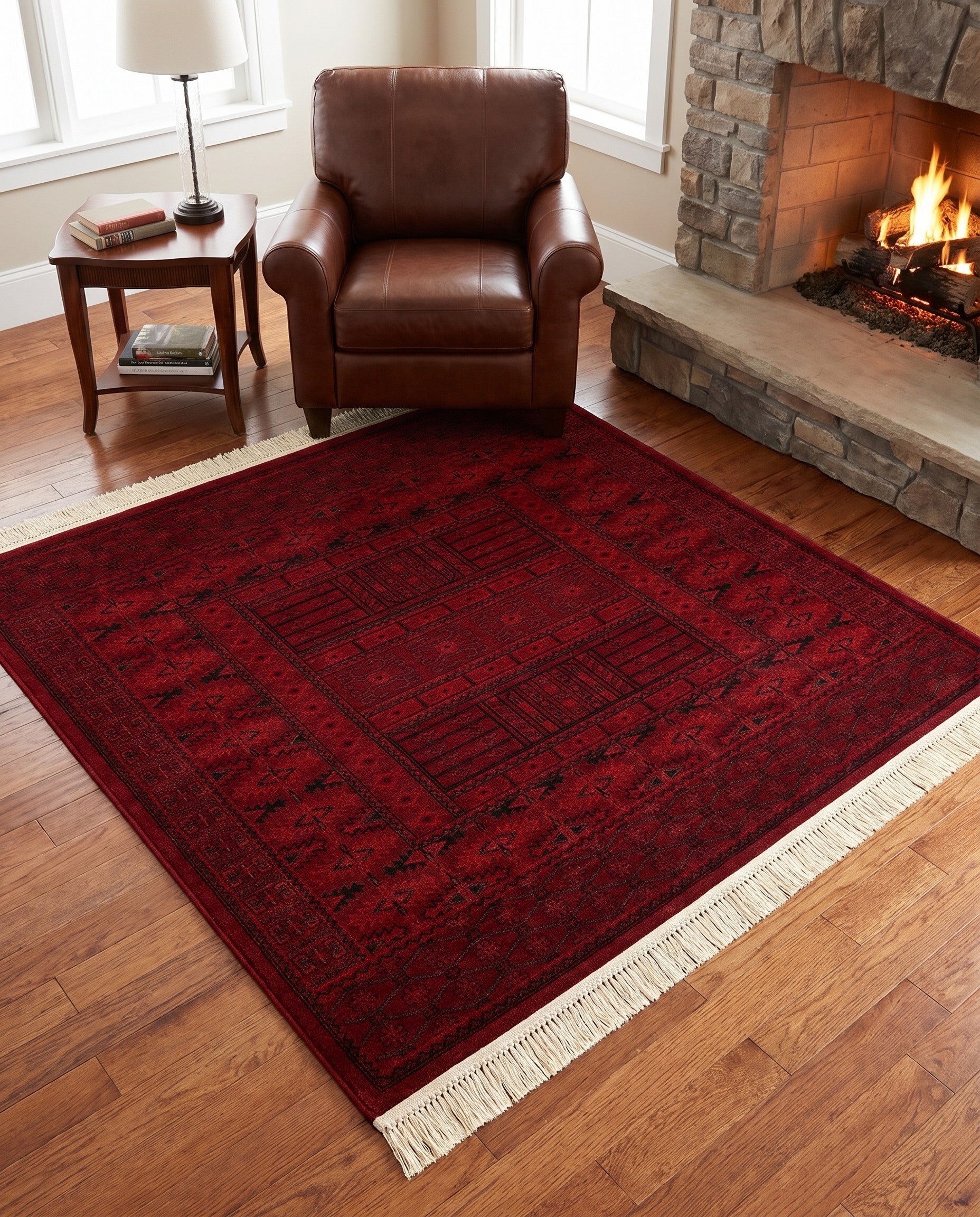 160cm x 160cm Bokhara Firkantet Tæppe