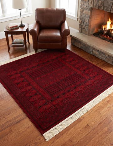 160cm x 160cm Bokhara Firkantet Tæppe