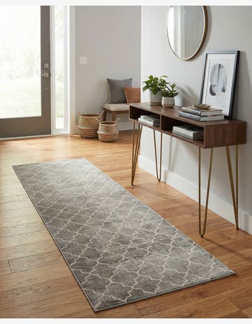 Jill Zarin Gray Uptown Lincoln Center Runner Rug