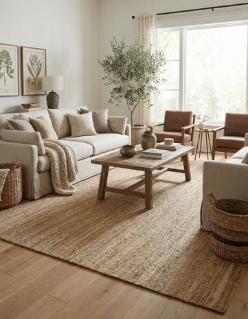 12' 2 x 16' 1 Handmade Braided Jute Rug