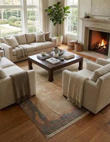 8' 4 x 11' 5 Hand Knotted Tibet Wool Rug