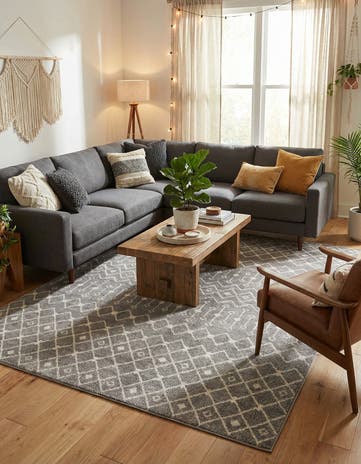 9' x 12' Moroccan Trellis Rug