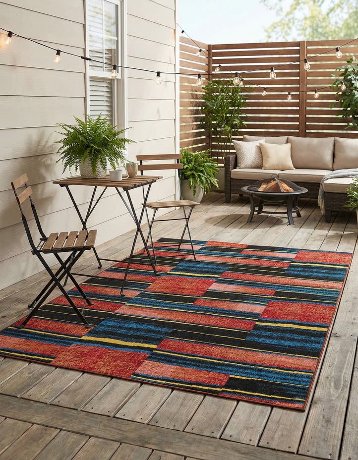 4' x 6' Easy-Clean Modern Indoor / Outdoor...