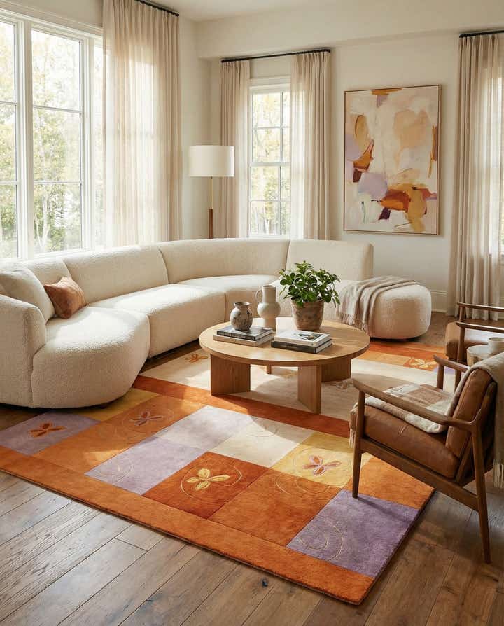 5' 8 x 7' 10 Hand Knotted Darya Rug