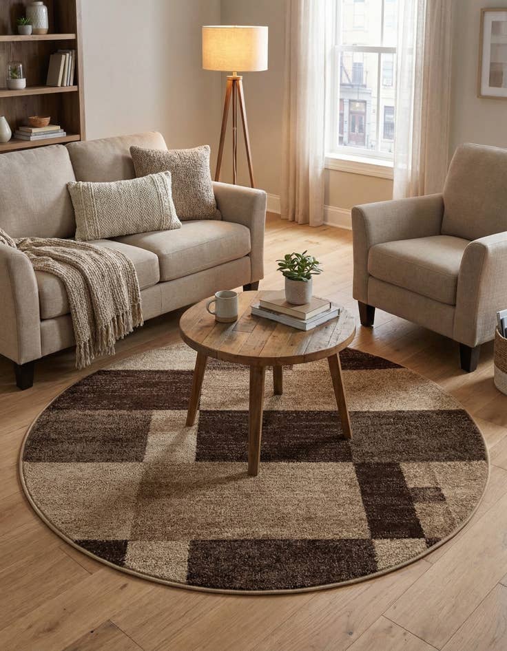 Detail image of  4' 1 x 4' 1 Equinox Round Rug