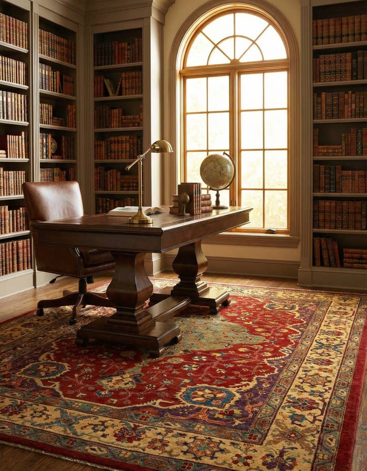 Detail image of  7' 3 x 9' 11 Sara Wool Rug