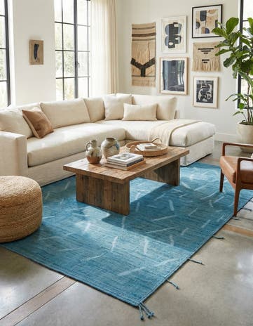 8' 9 x 11' 9 Hand Knotted Moroccan Wool Rug