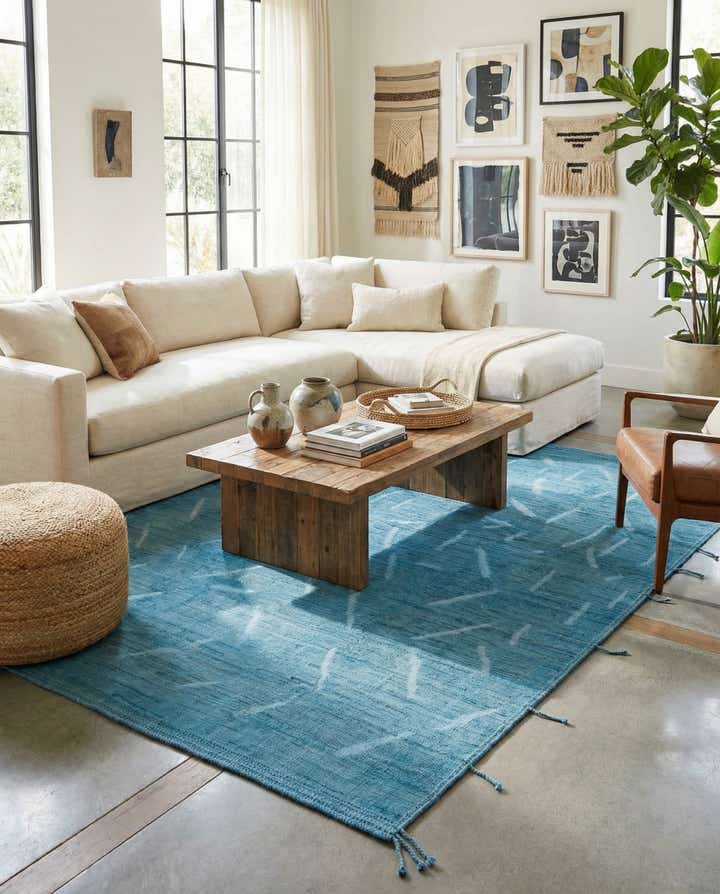 8' 9 x 11' 9 Hand Knotted Moroccan Wool Rug