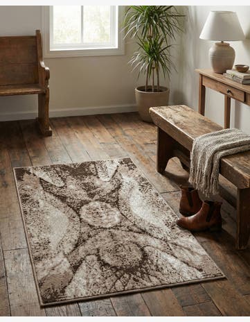 Brown Monte Carlo Rug