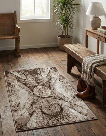Brown Monte Carlo Rug