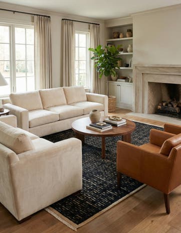 6' 7 x 10' Hand Knotted Darya Wool Rug