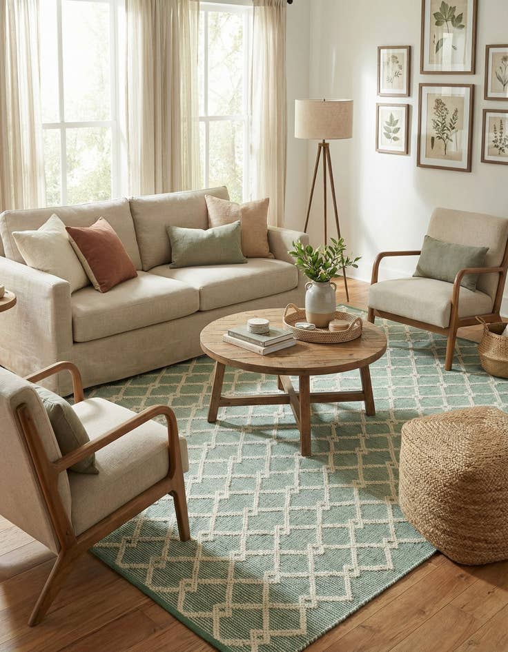 Detail image of 9' x 12'  Hand Knotted Jill Zarin Dorset Rug