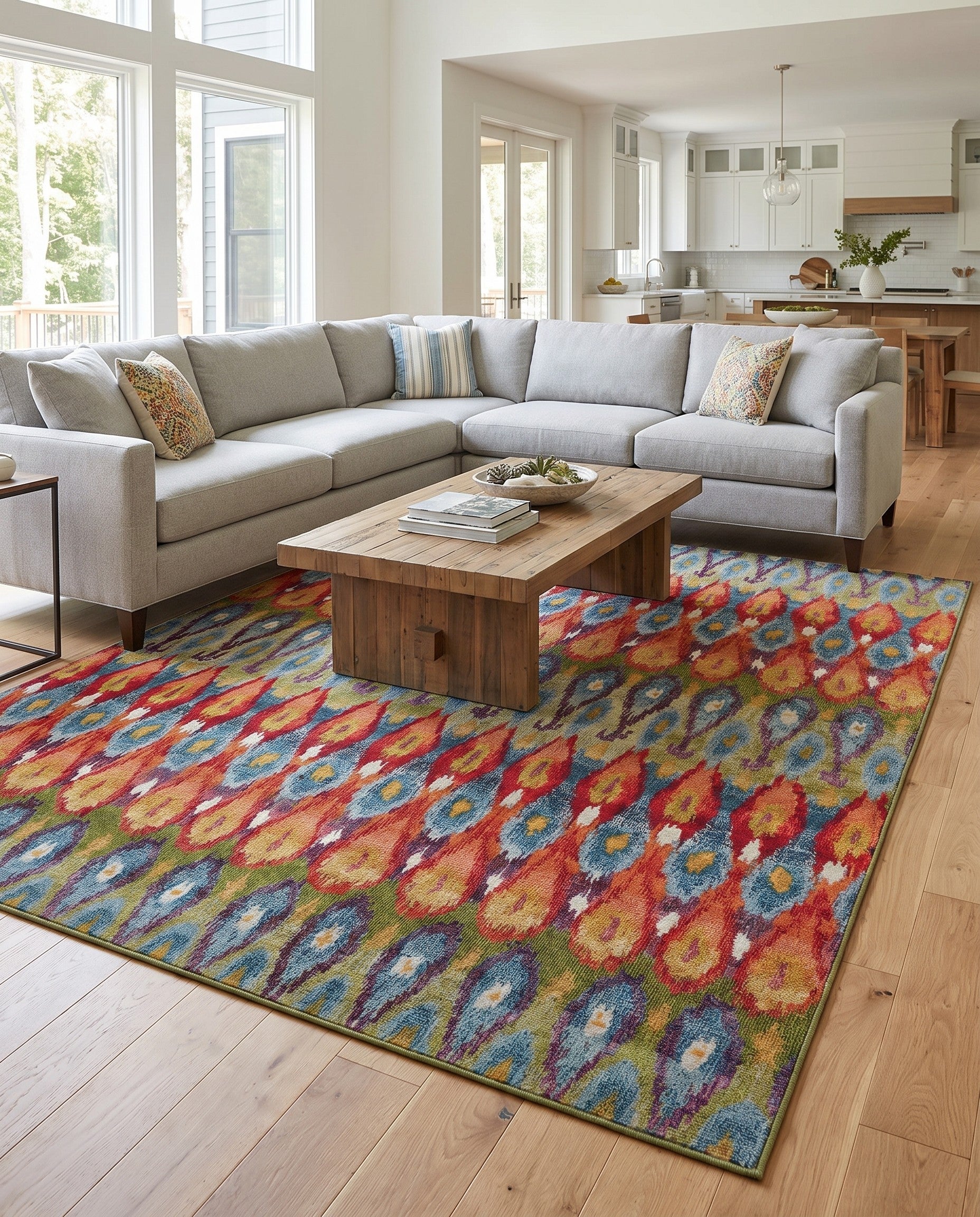 10' x 12' 2 Easy-Clean Modern Indoor / Outdoor Rug