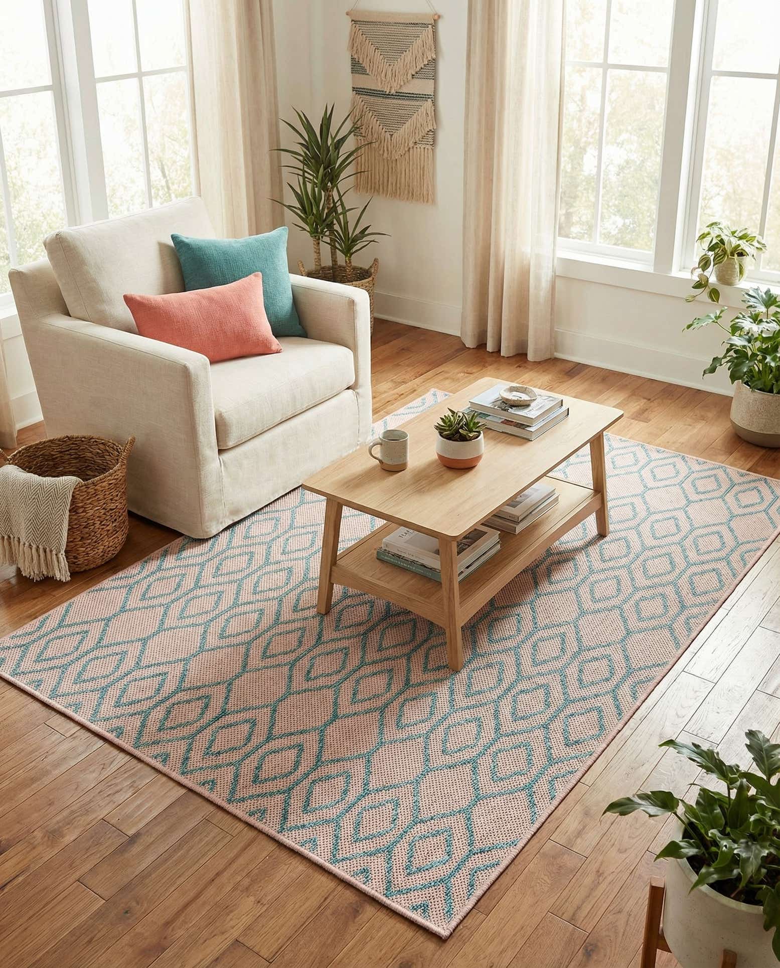4' x 6' Easy-Clean Jill Zarin Turks and Caicos Indoor / Outdoor Rug
