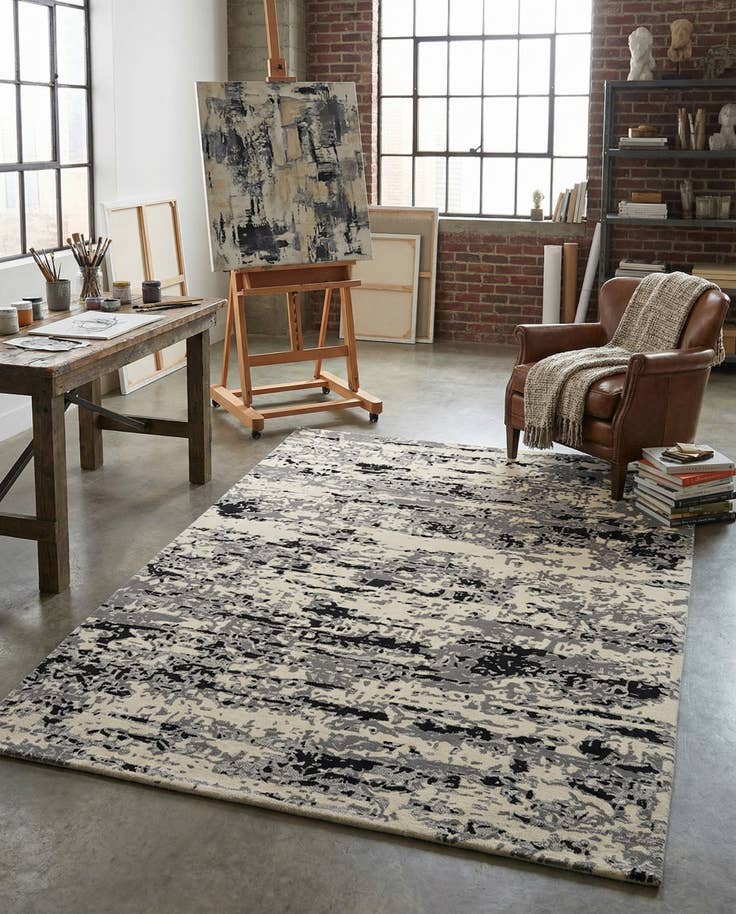 Detail image of 5' 2 x 8' 3 Hand Tufted Wool Rug