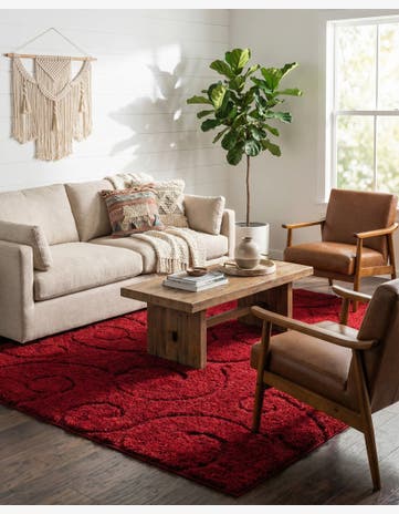 10' x 13' Botanical Shag Rug