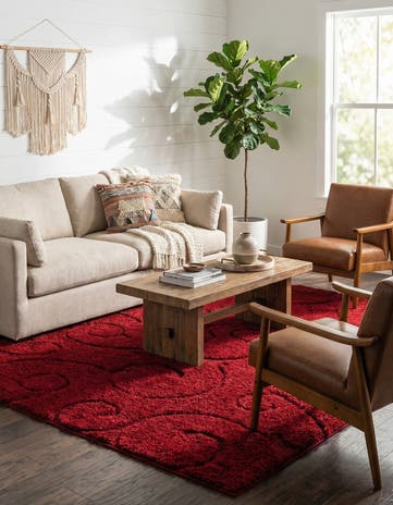 10' x 13' Botanical Shag Rug