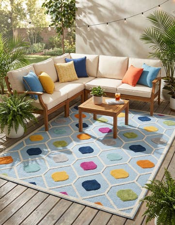 7' x 10' Easy-Clean Aruba Indoor / Outdoor Rug