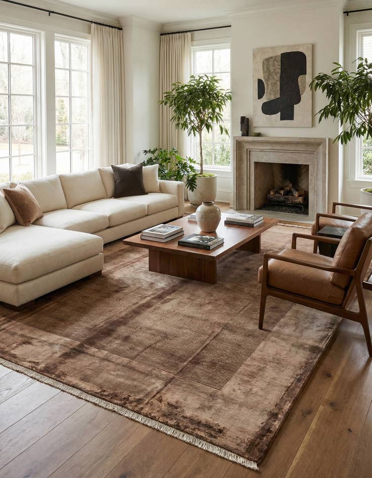 Detail image of 8' 2 x 11' 6 Hand Knotted Darya Wool Rug