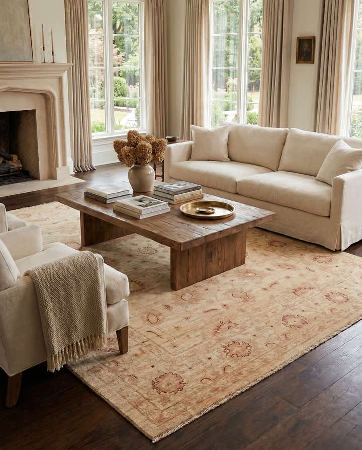 5' 7 x 7' 7 Hand Knotted Peshawar Ziegler Rug