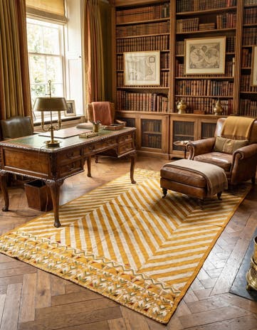 4' 6 x 8' 5 Stickerei Rug
