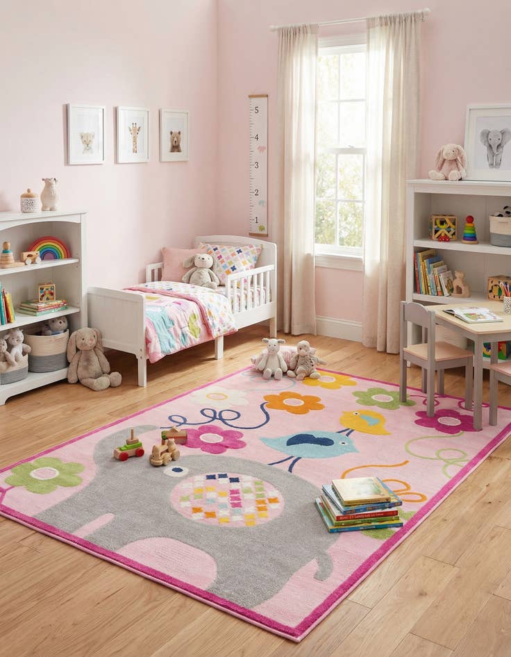 Detail image of 5' 3 x 7' 7  Washable  Indoor / Outdoor Rug