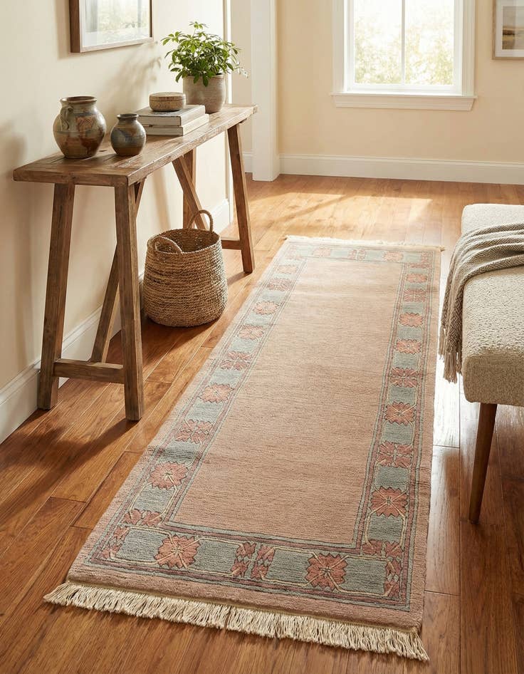 Detail image of 3' 1 x 5' 10  Hand Knotted Nepal Wool Runner Rug