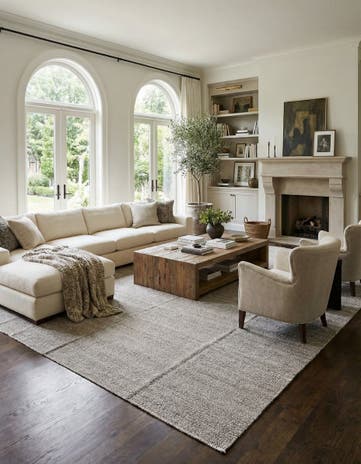 12' 10 x 15' 4 Hand Knotted Darya Wool Rug
