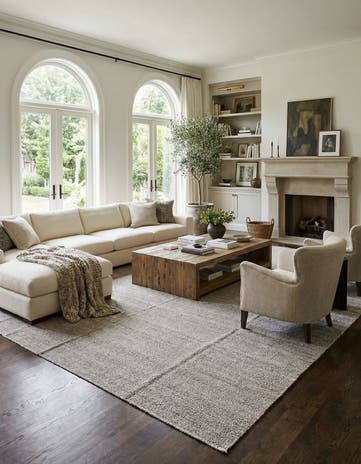 12' 10 x 15' 4 Hand Knotted Darya Wool Rug
