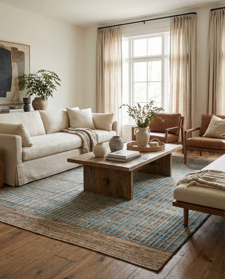 Detail image of 8' 8 x 11' 11 Hand Knotted Darya Wool Rug