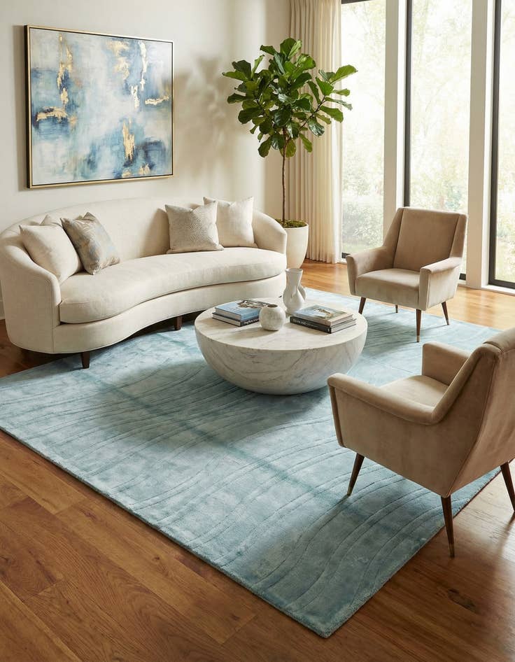 Detail image of 9' 10 x 13' 1  Hand Knotted Darya Wool Rug