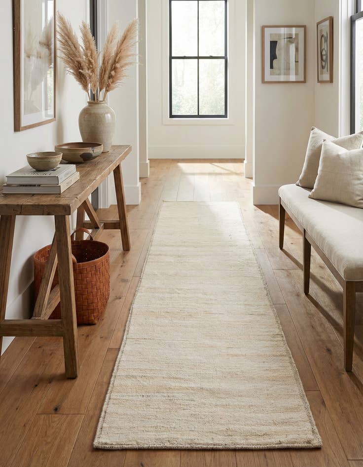 Detail image of 3' 1 x 12' 4  Hand Knotted Moroccan Wool Runner Rug