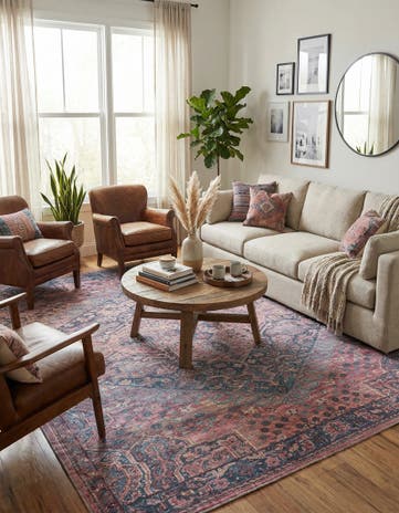 7' 10 x 7' 10 Washable Maahru Square Rug