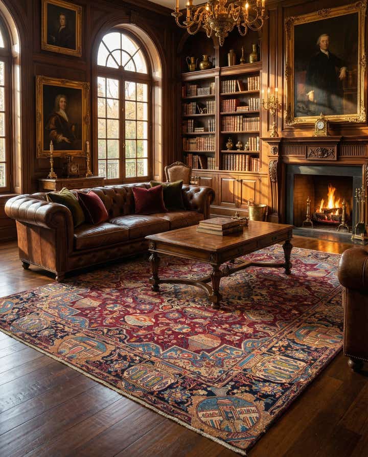 9' 9 x 12' 6 Hand Knotted Kashmar Persian Wool Rug