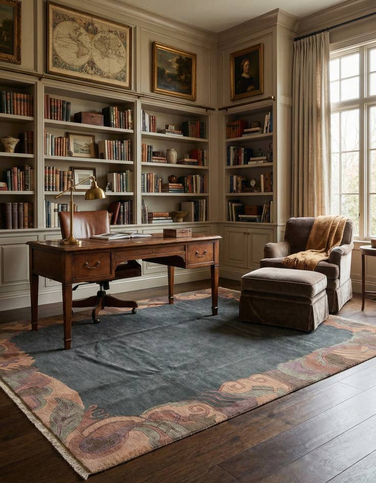 Detail image of 8' 3 x 11' 4  Hand Knotted Tibet Wool Rug