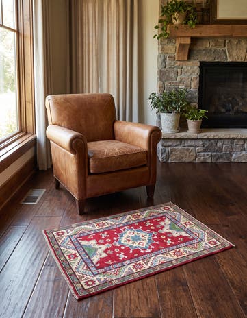 2' 9 x 3' 10 Hand Knotted Kazak Rug