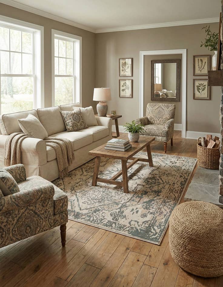 Detail image of 6' x 6' Sahara Square Rug