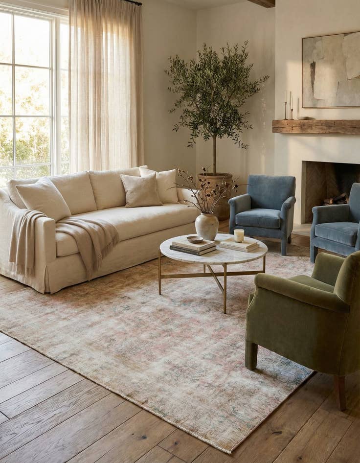 Detail image of 8' 9 x 11' 5  Hand Knotted Ultra Vintage Persian Wool Rug