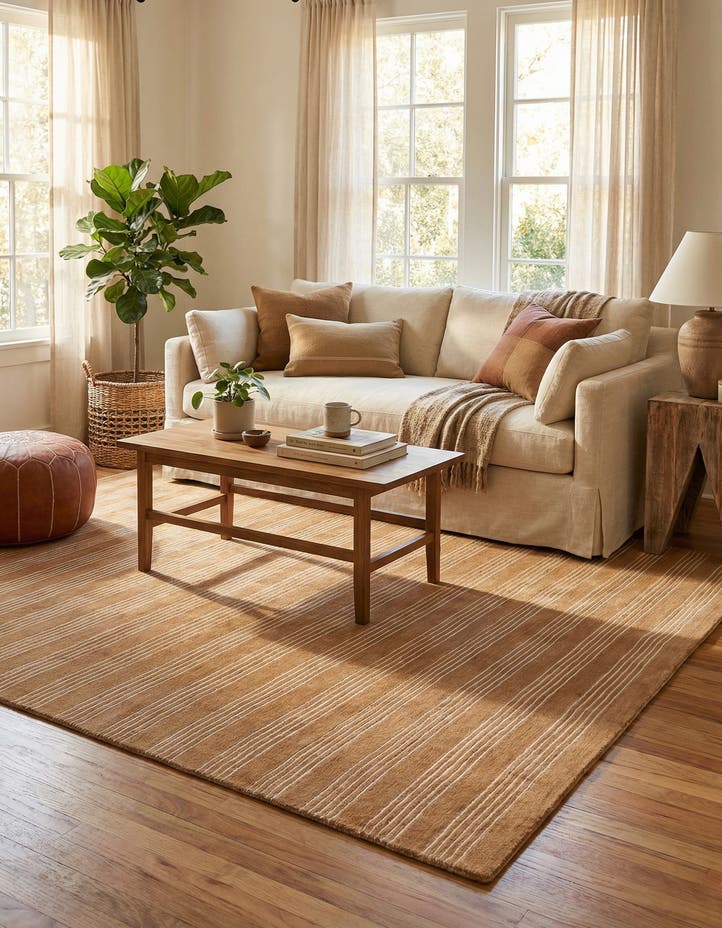 6' 1 x 9' Jill Zarin Striped Wool...