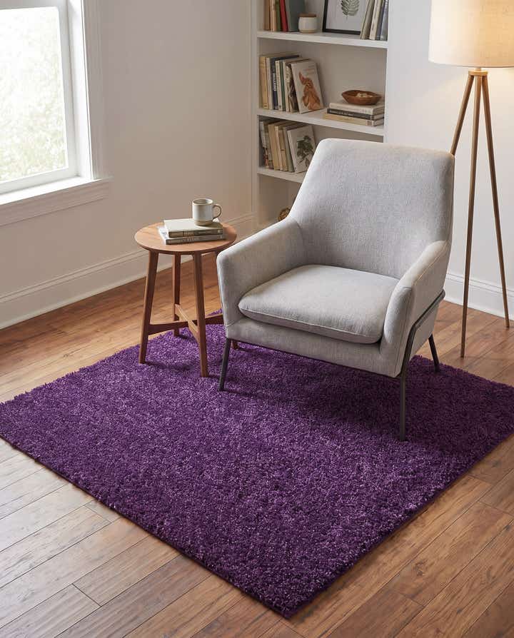 5' 3 x 5' 3 Solid Frieze Square Rug