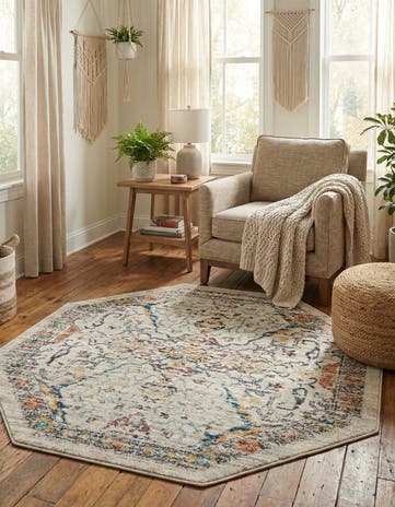 Ivory Lola Octagon Rug
