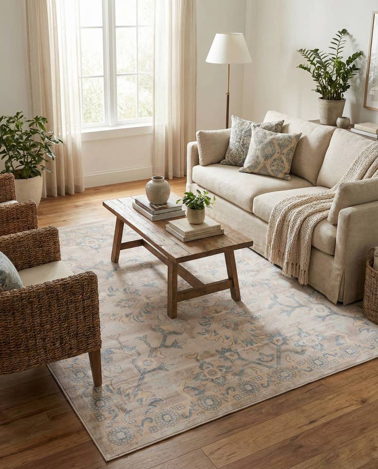 Detail image of 8' x 8' Victoria Square Rug