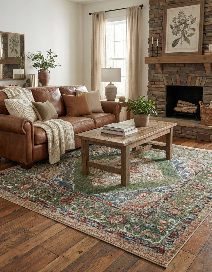 Detail image of  6' x 6' Isabella Square Rug