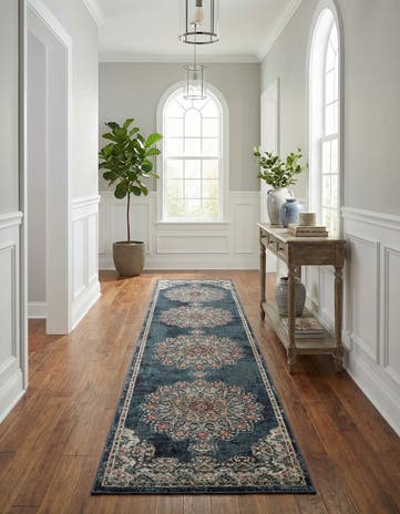 Denim blue Isabella Runner Rug