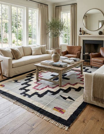 8' 6 x 12' 3 Hand Knotted Oushak Wool Rug