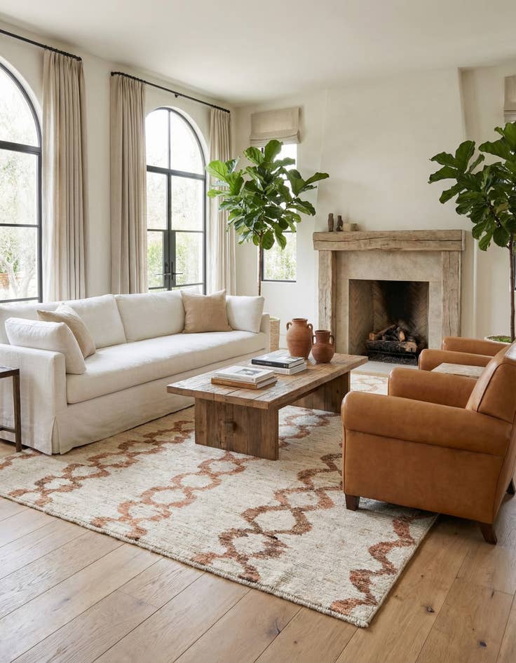 Detail image of 9' x 11' 5  Hand Knotted Moroccan Wool Rug