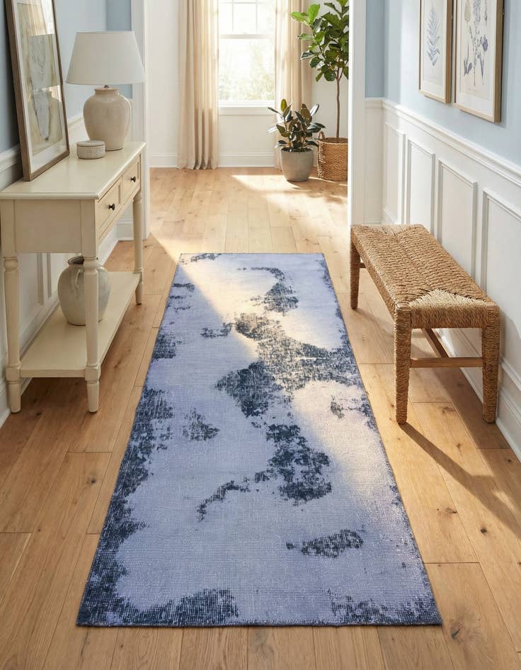 Detail image of 2' 7 x 6' 5  Hand Knotted Ultra Vintage Persian Wool Runner Rug