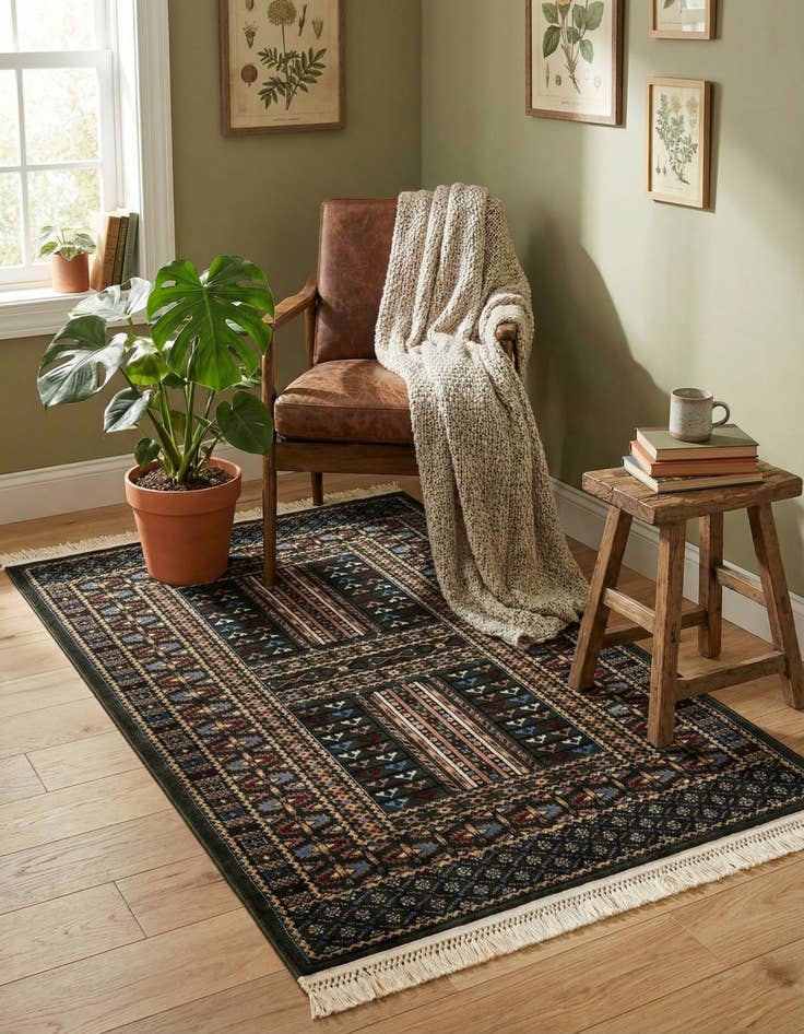 Detail image of 4' x 6' Bokhara Rug