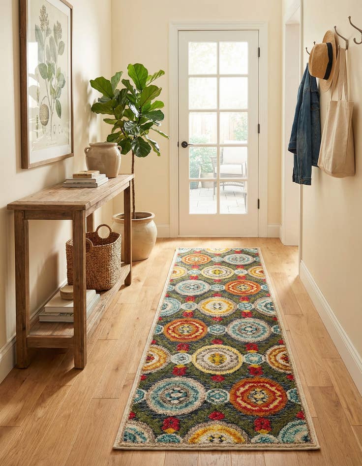 Detail image of 2' x 6' Easy-Clean Casablanca Indoor / Outdoor Runner Rug